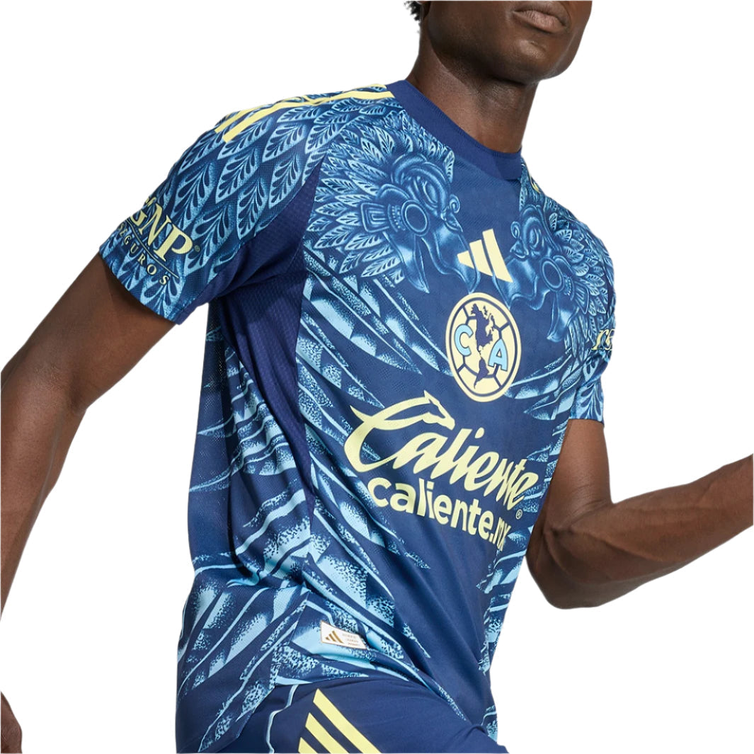 adidas R. Orquin Men's Club AmÃ©rica 25/26 Authentic Away Jersey (Blue)