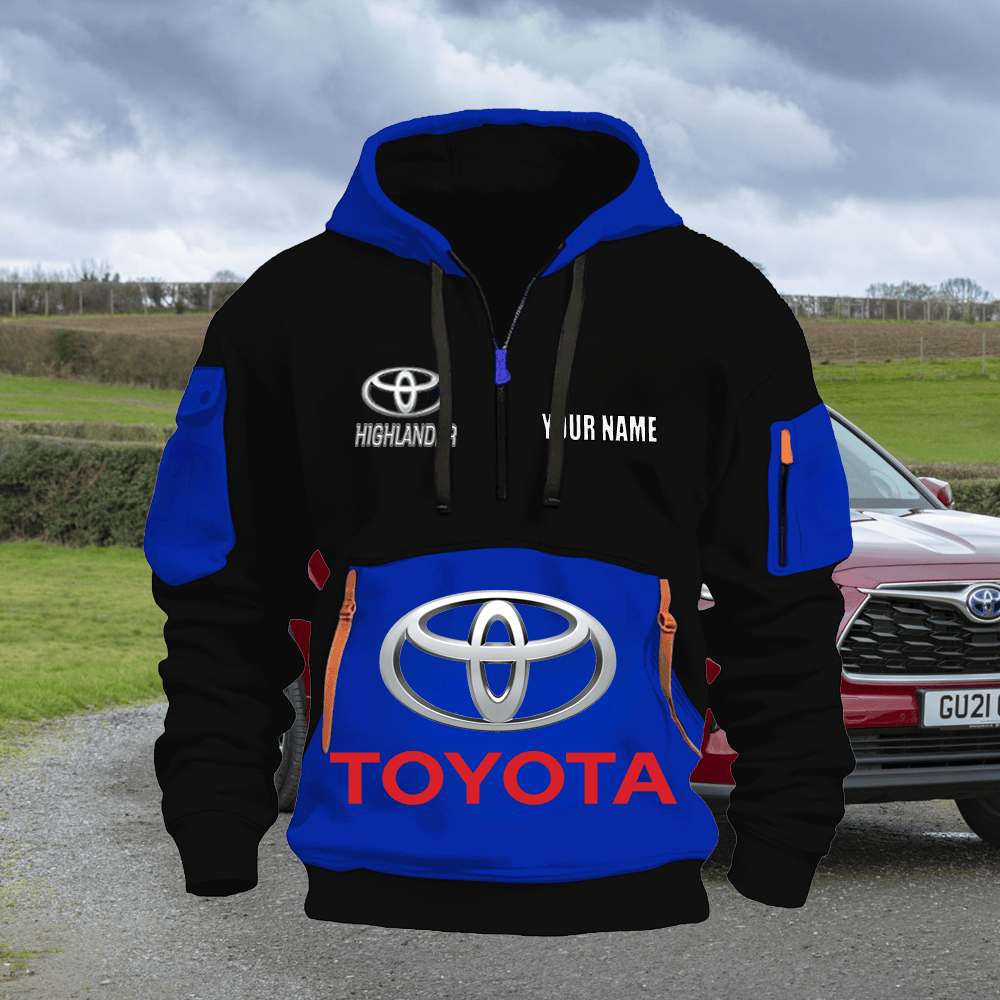 TY HL Custom Name Quarter Zipper Hoodie