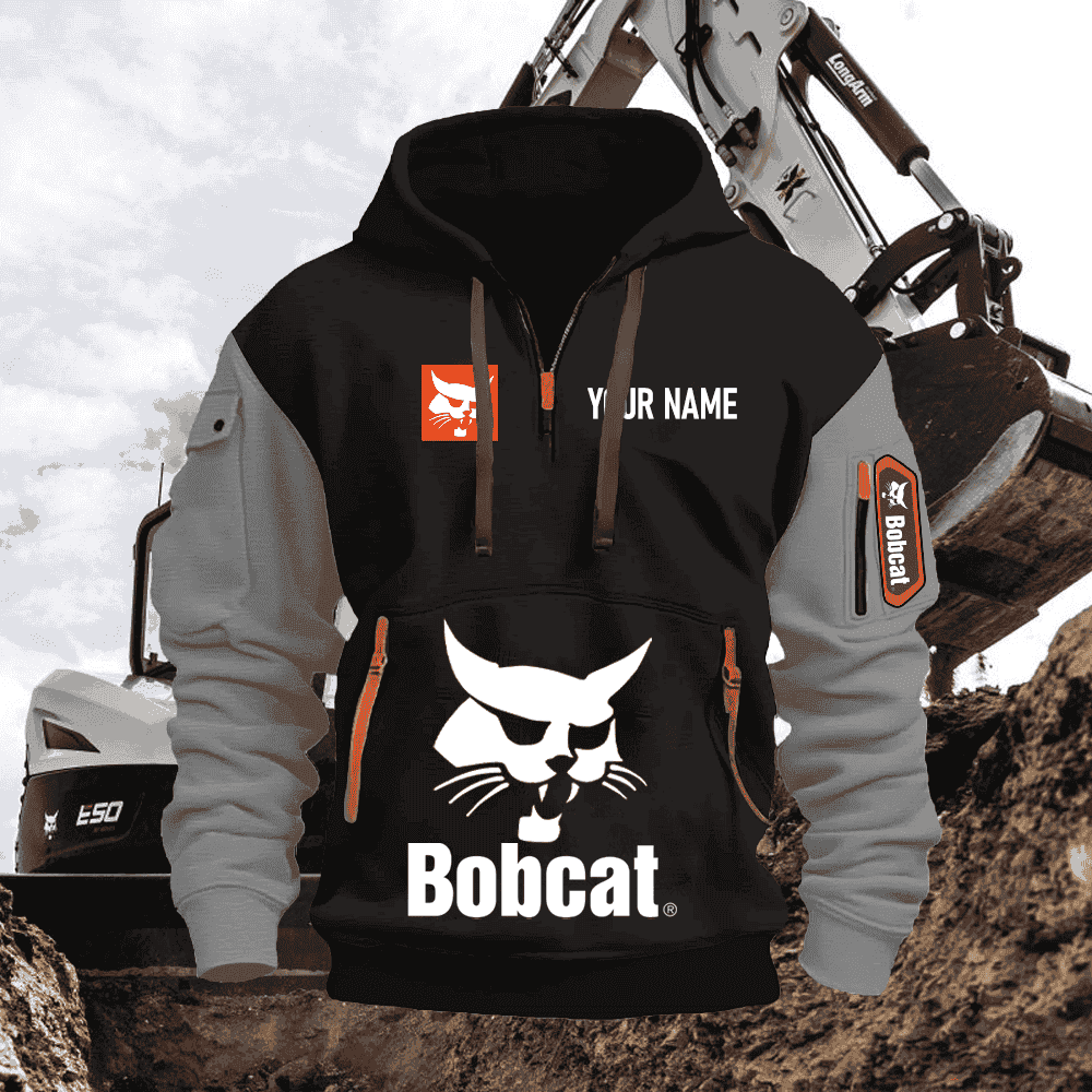 BC PRINT QUATER ZIPPER JACKET
