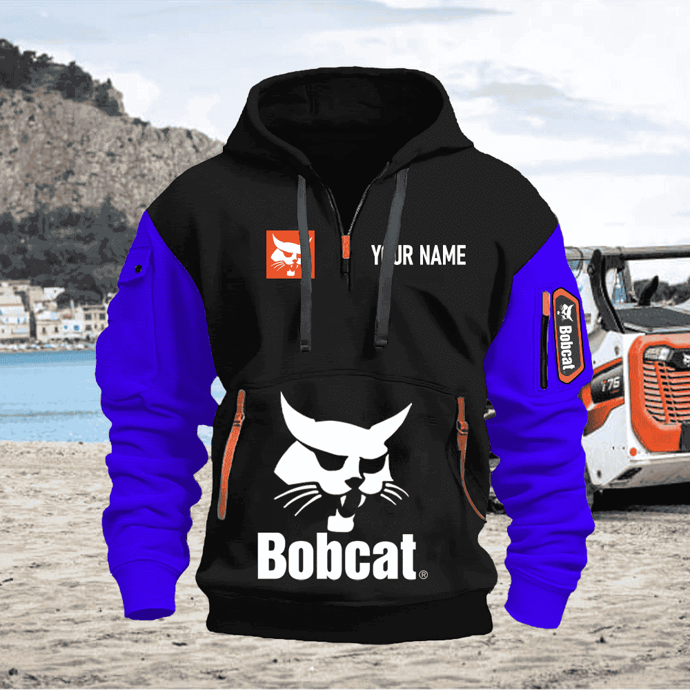 BC PRINT QUATER ZIPPER JACKET