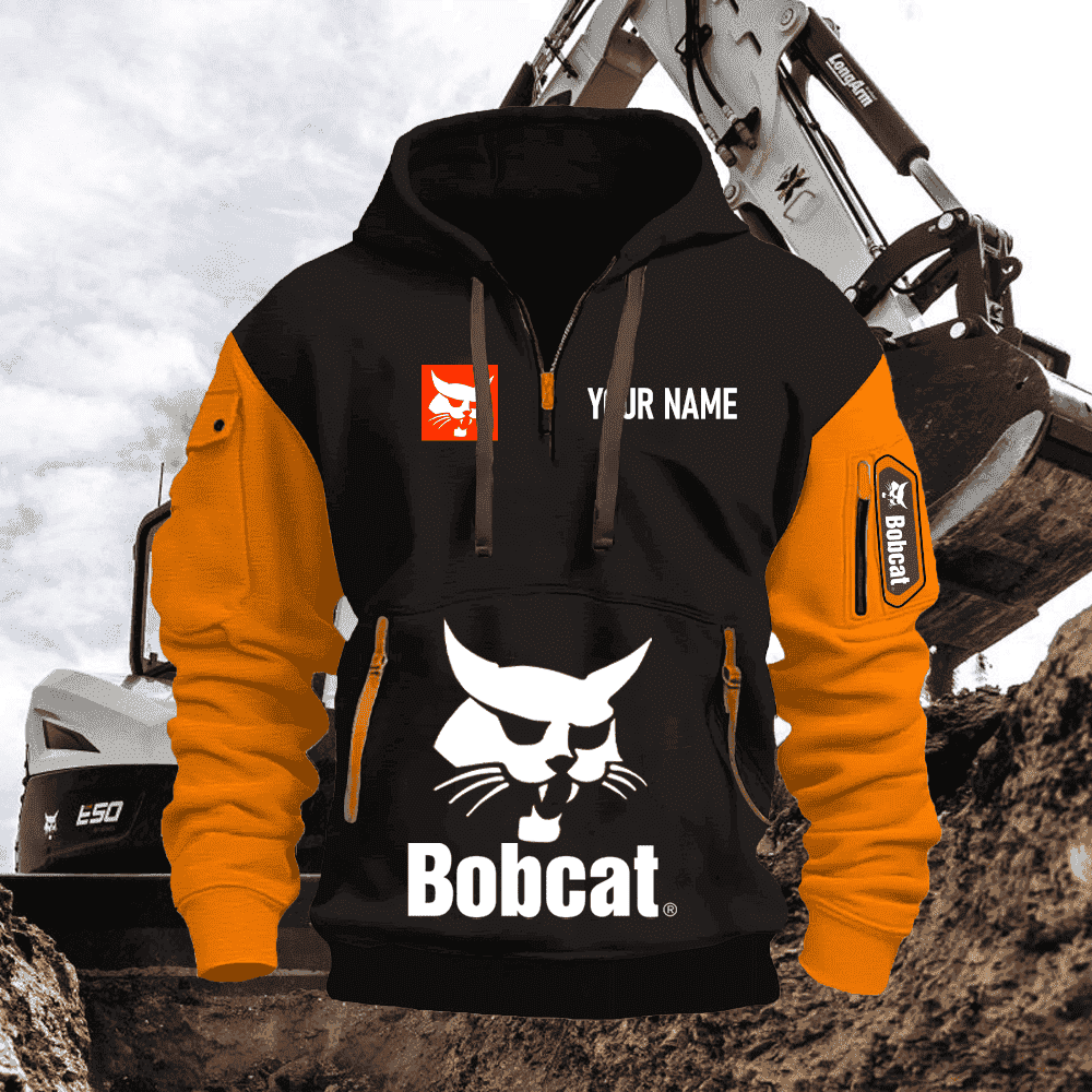 BC PRINT QUATER ZIPPER JACKET