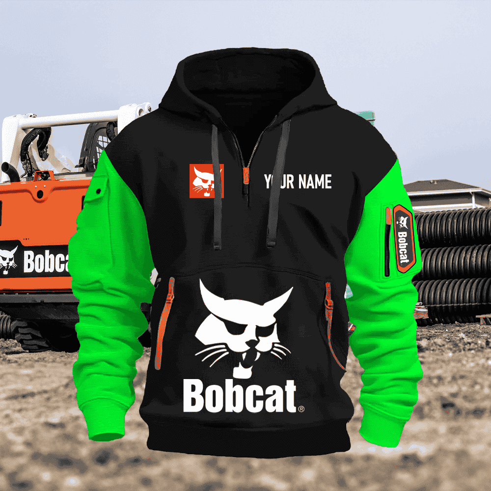 BC PRINT QUATER ZIPPER JACKET
