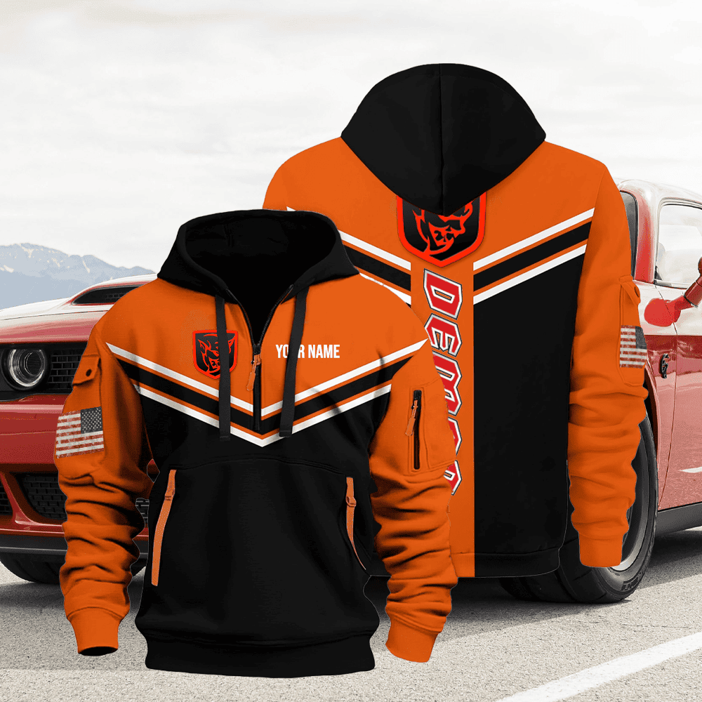 DG DM custom name quarter zipper jacket