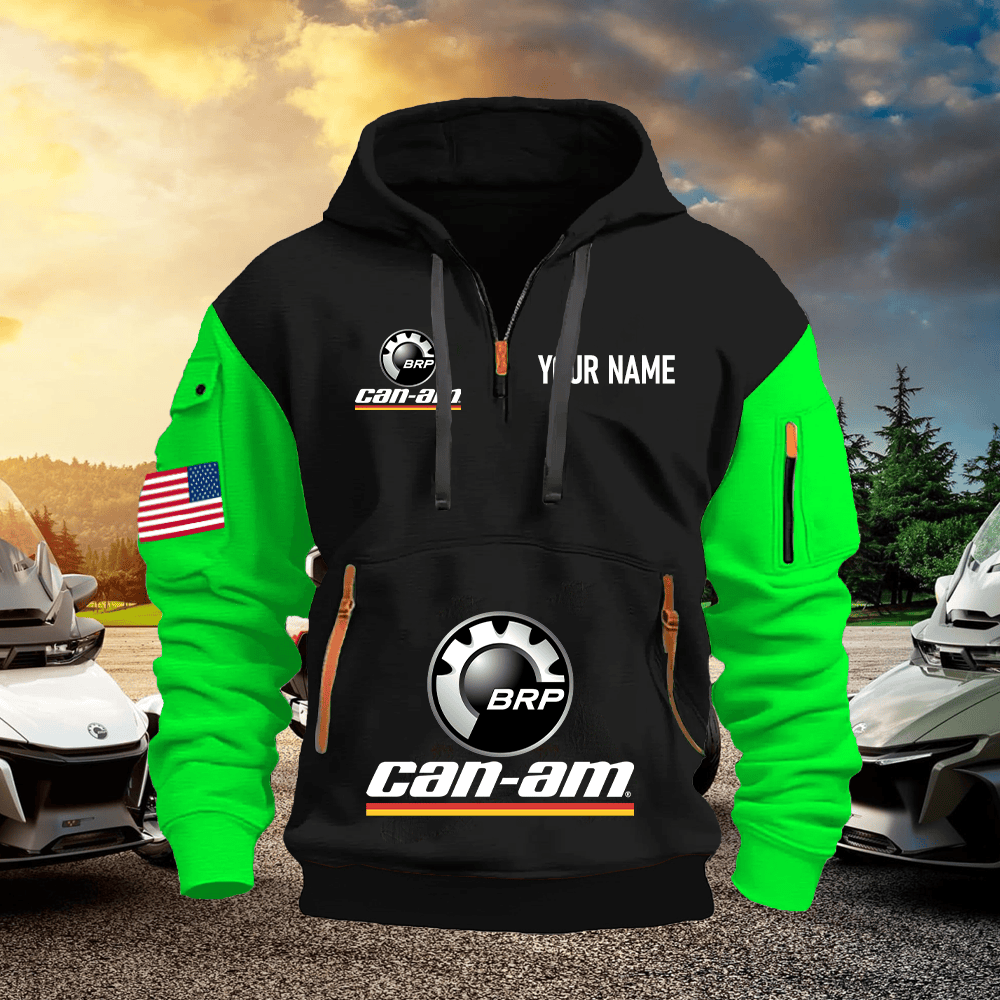 CA Custom Name Quarter Zipper Hoodie