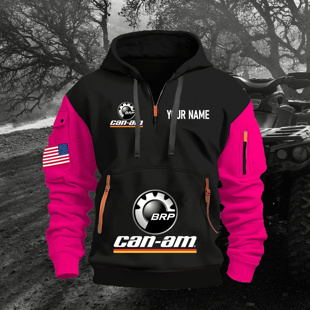 CA Custom Name Quarter Zipper Hoodie
