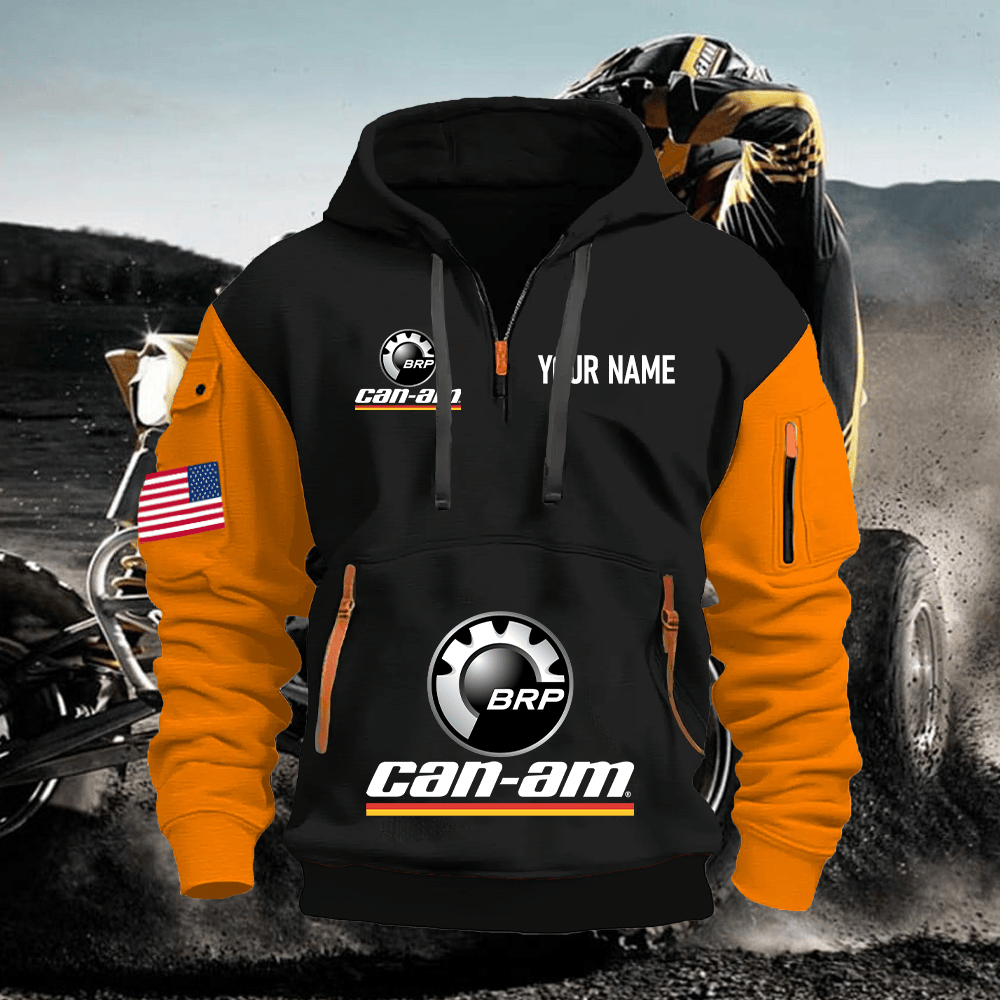 CA Custom Name Quarter Zipper Hoodie
