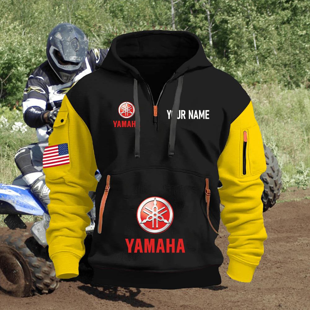 YA Custom Name Quarter Zipper Hoodie