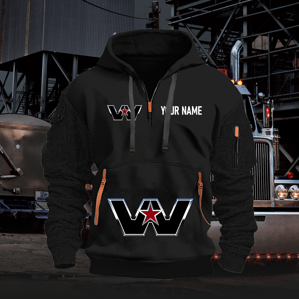 WS Custom Name Quarter Zipper Hoodie