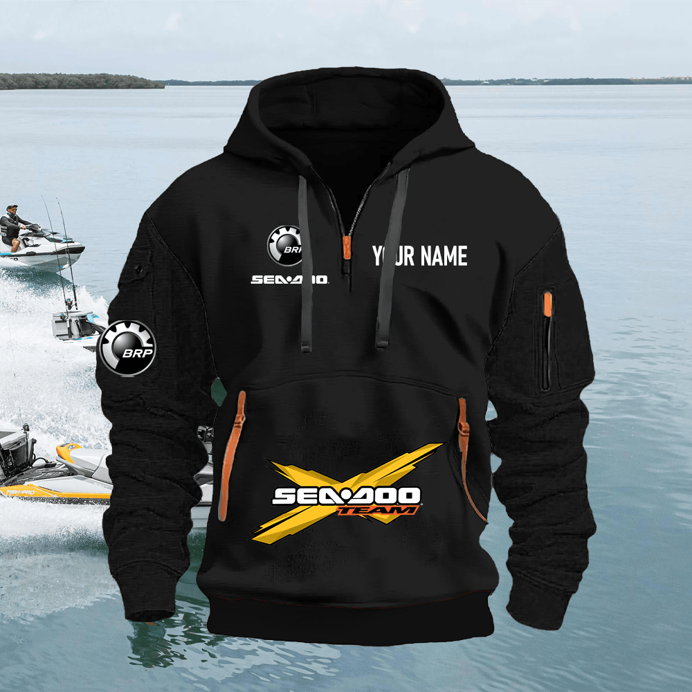 SD Custom Name Quarter Zipper Hoodie