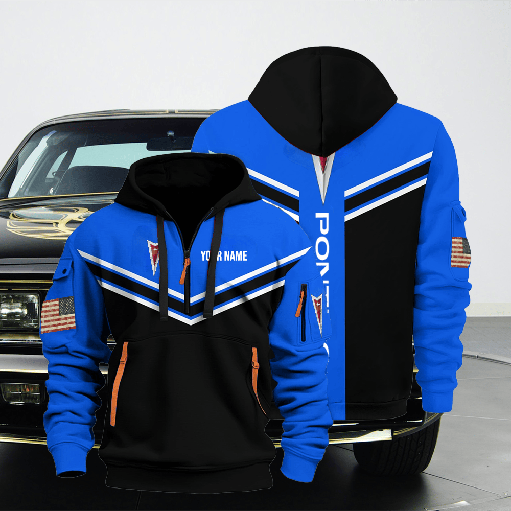 PT custom print name quarter zipper jacket