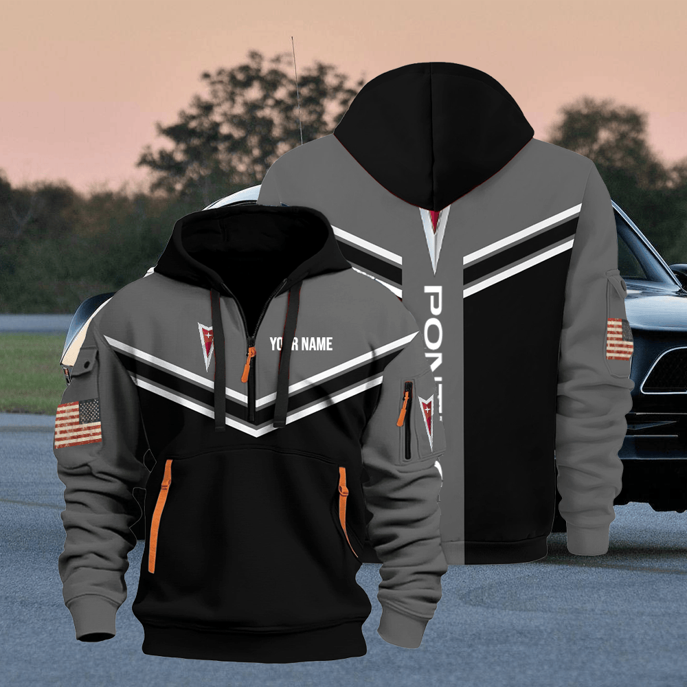 PT custom print name quarter zipper jacket