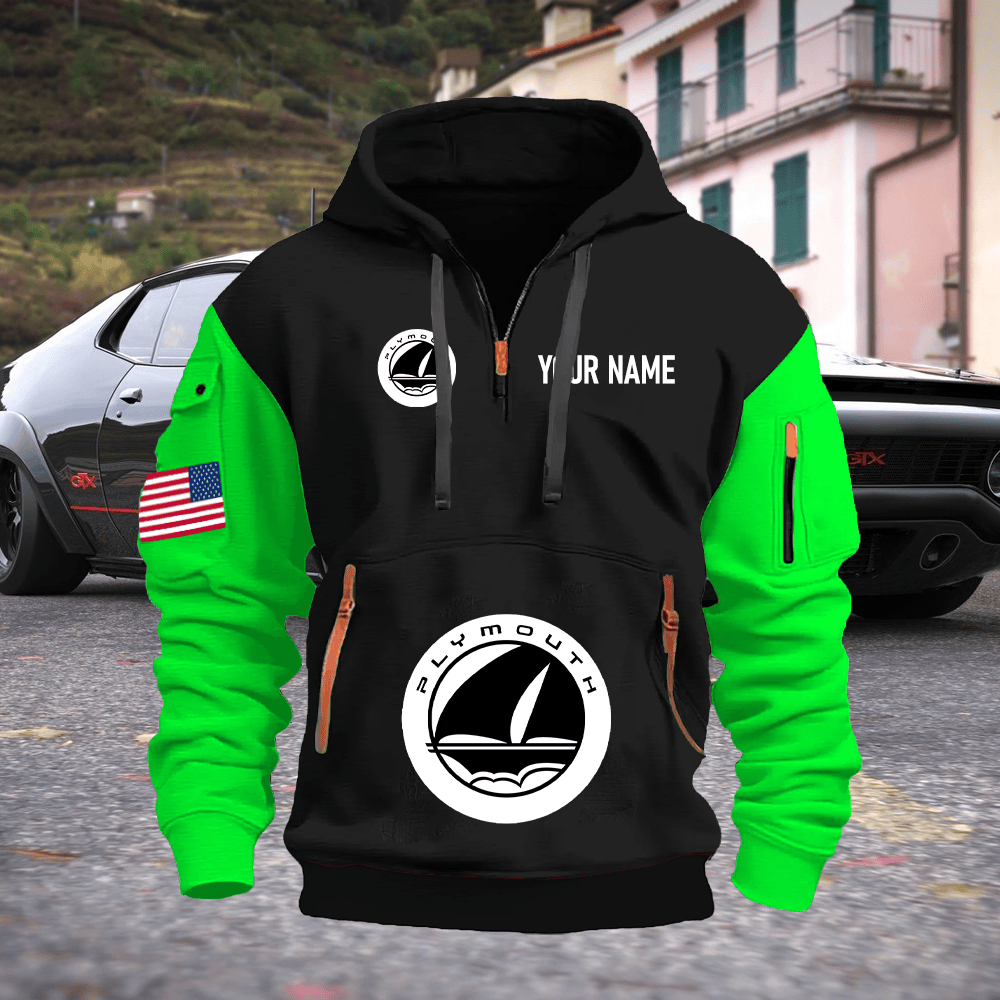 PM Custom Name Quarter Zipper Hoodie