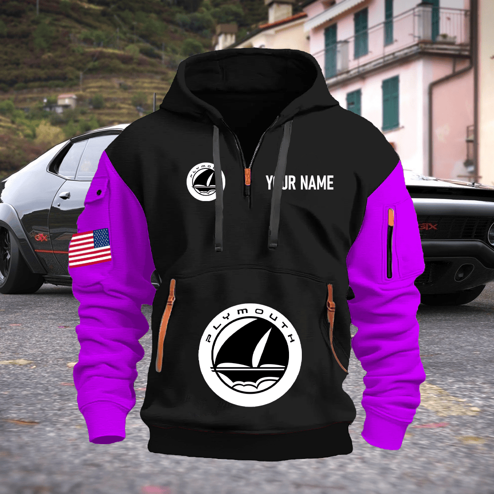 PM Custom Name Quarter Zipper Hoodie