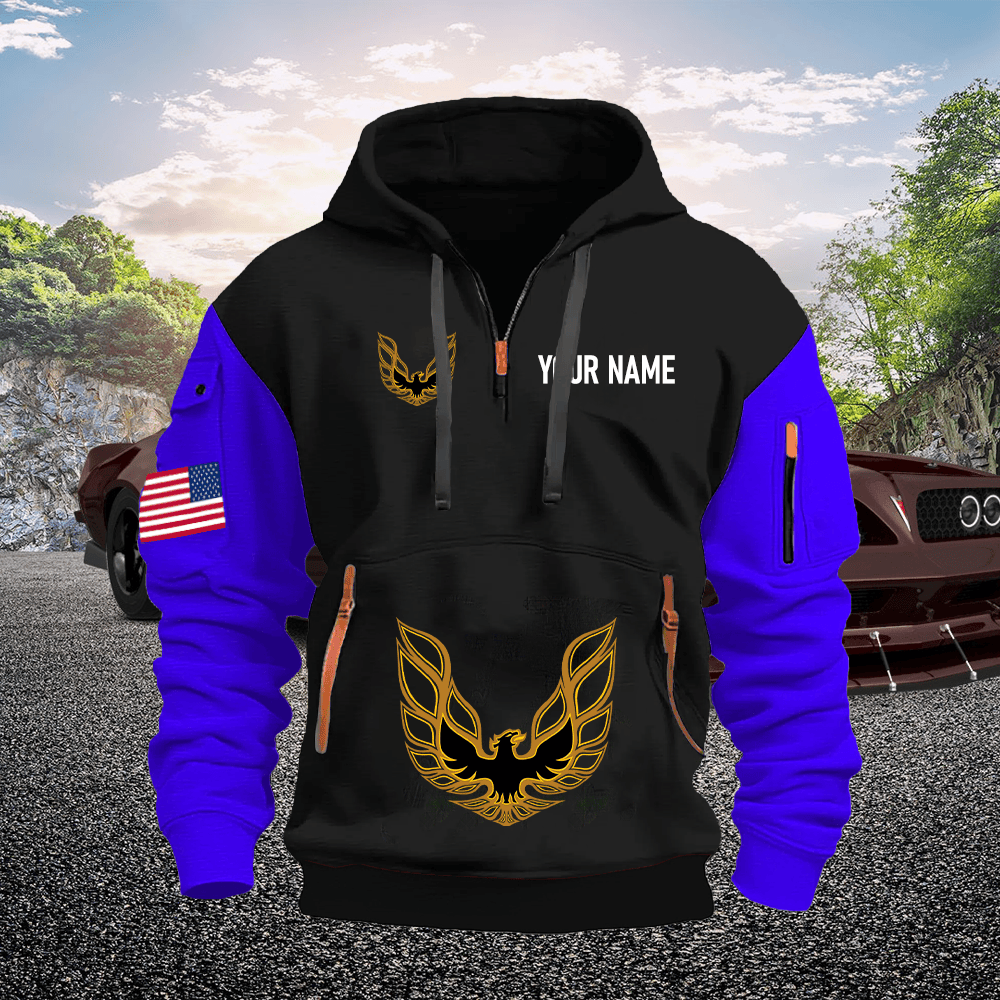 PT FB Custom Name Quarter Zipper Hoodie