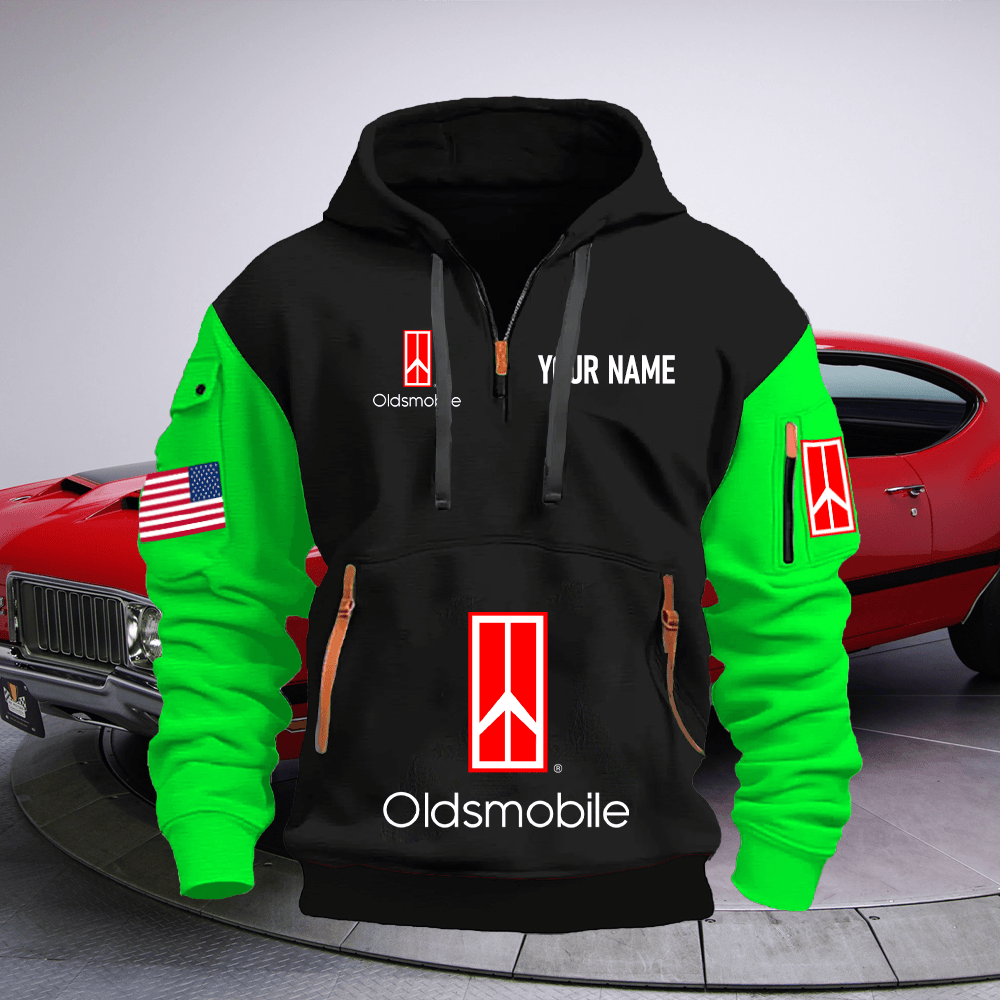 OM Custom Print Name Quarter Zipper Hoodie