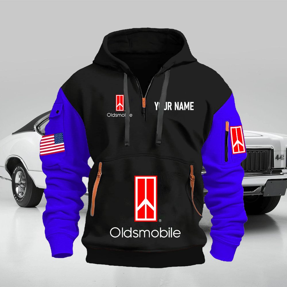 OM Custom Print Name Quarter Zipper Hoodie