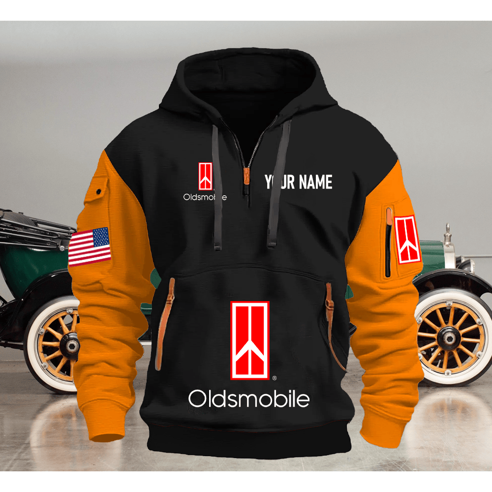 OM Custom Print Name Quarter Zipper Hoodie