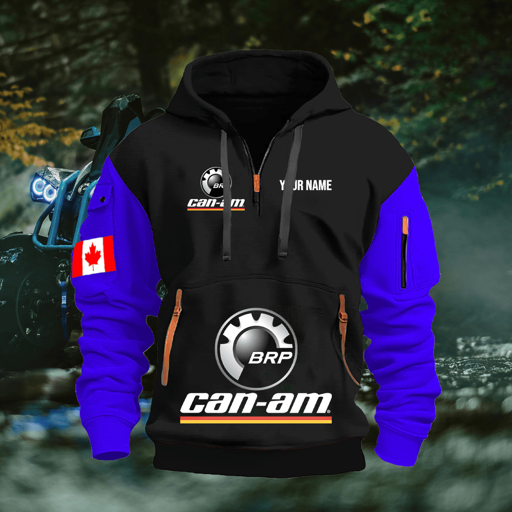 CA CA Custom Name Quarter Zipper Hoodie