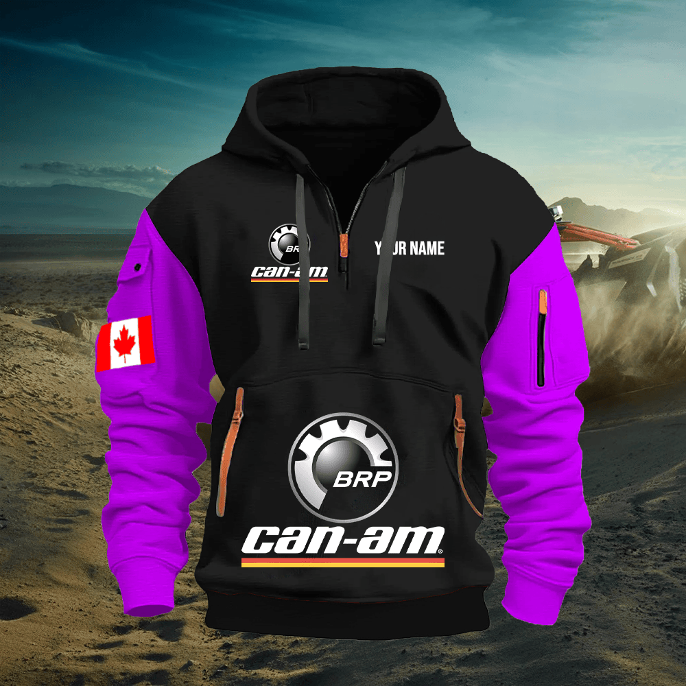 CA CA Custom Name Quarter Zipper Hoodie