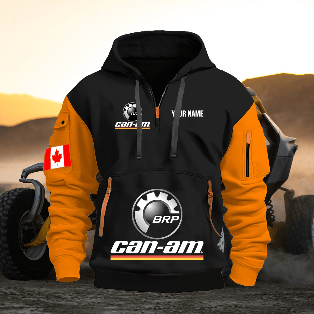 CA CA Custom Name Quarter Zipper Hoodie