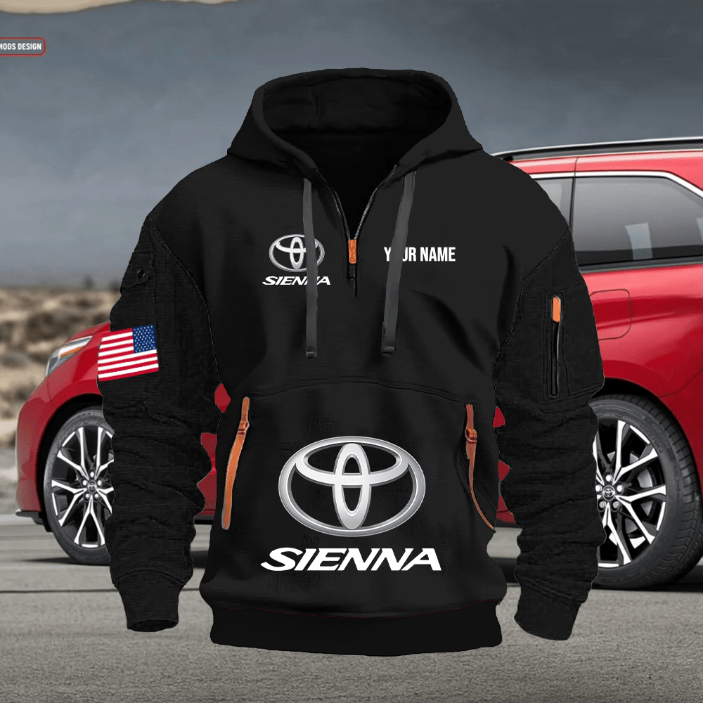 TY10 Custom Print Name Quarter Zipper Hoodie