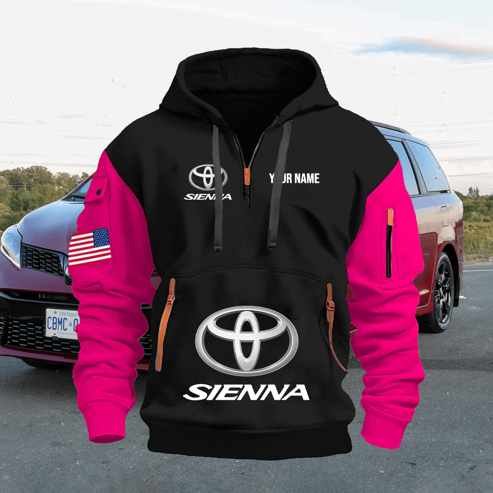 TY10 Custom Print Name Quarter Zipper Hoodie