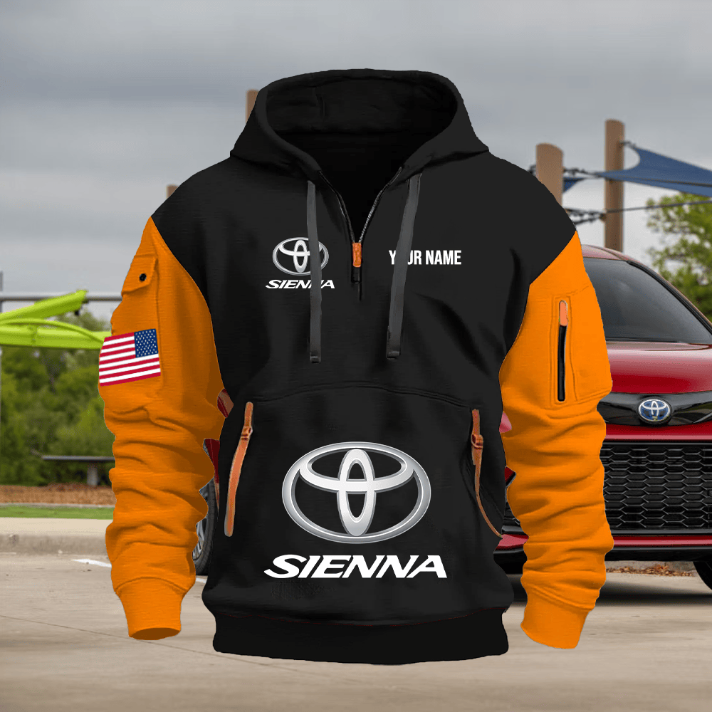 TY10 Custom Print Name Quarter Zipper Hoodie
