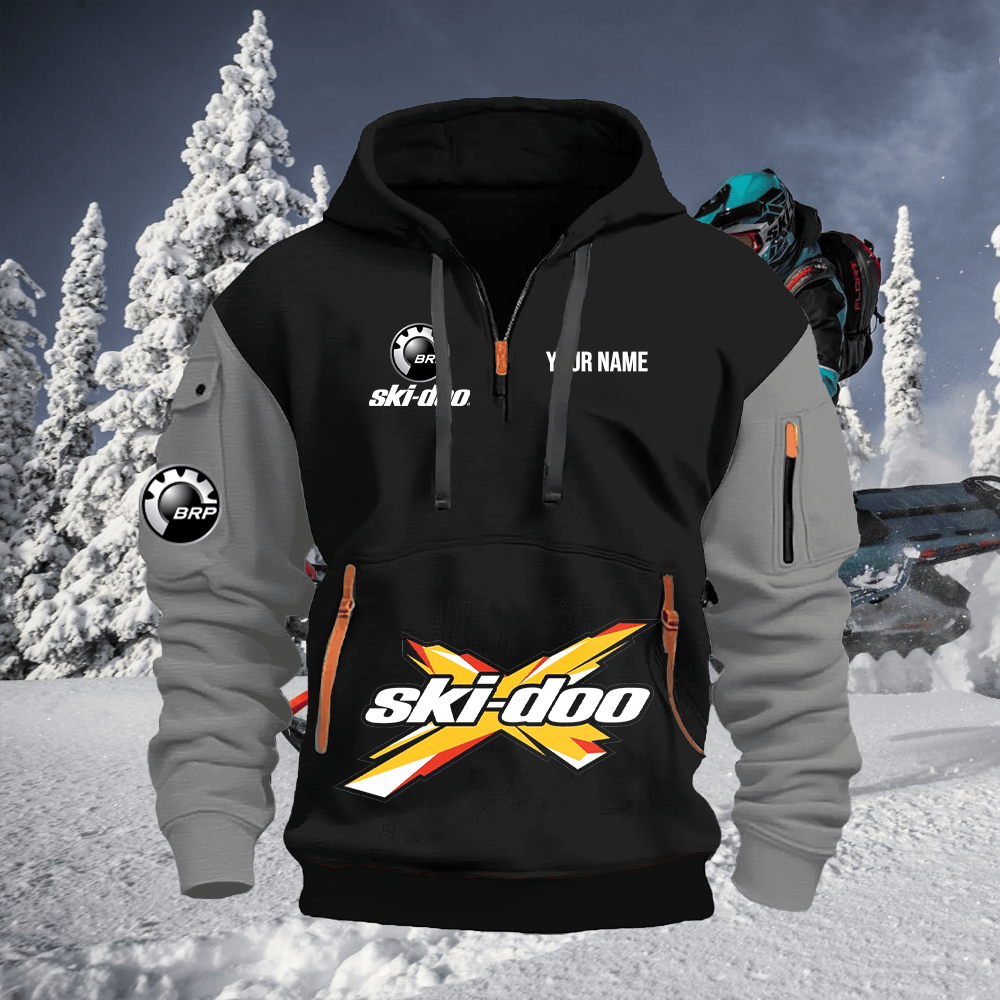 SKD Custom Print Quarter Zipper Hoodie