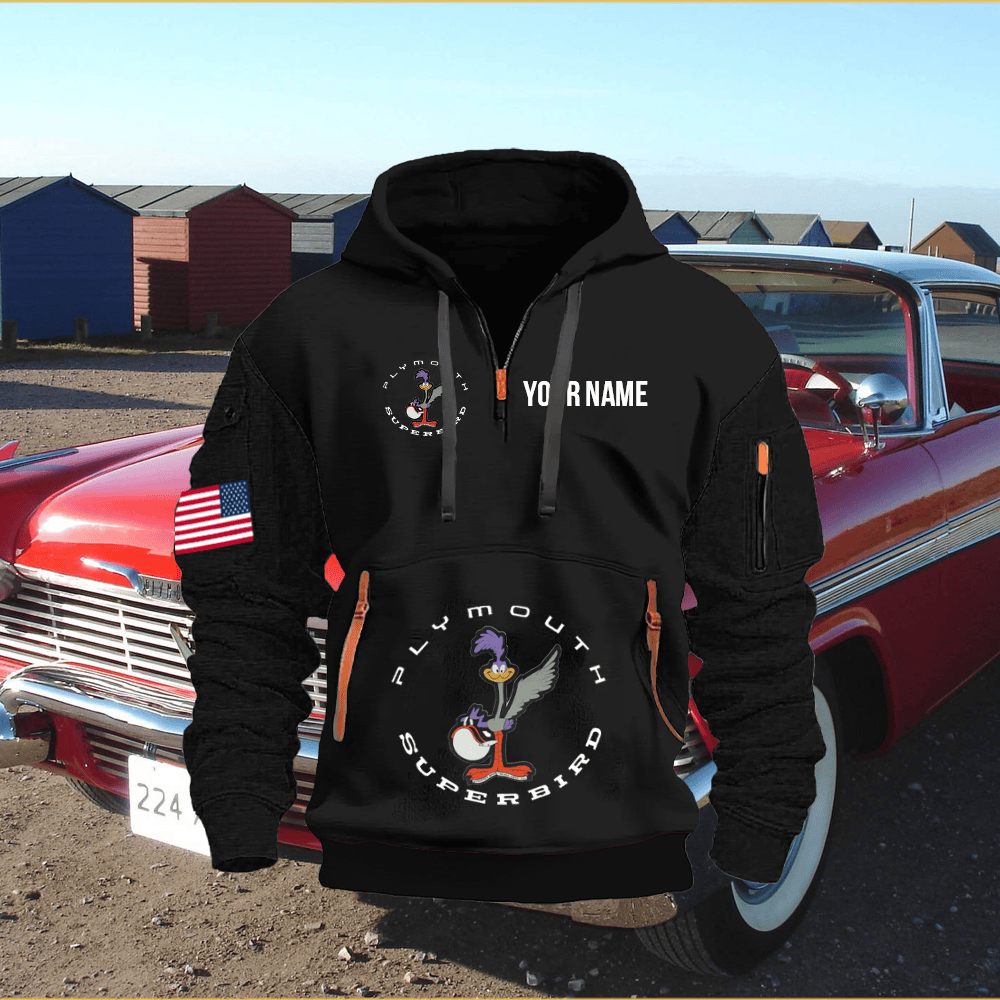 PM Custom Print Quarter Zipper Hoodie