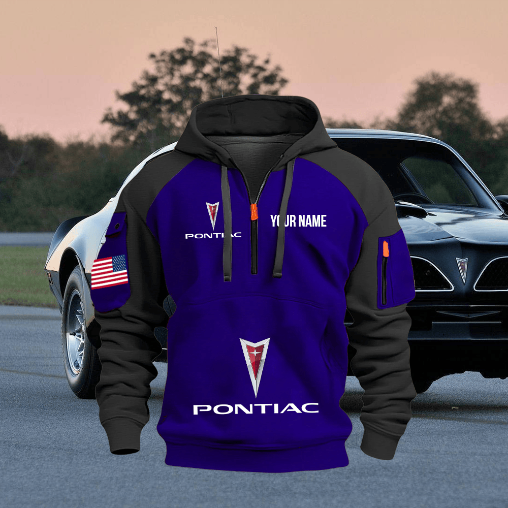 PT Custom Print Name Quarter Zipper Hoodie