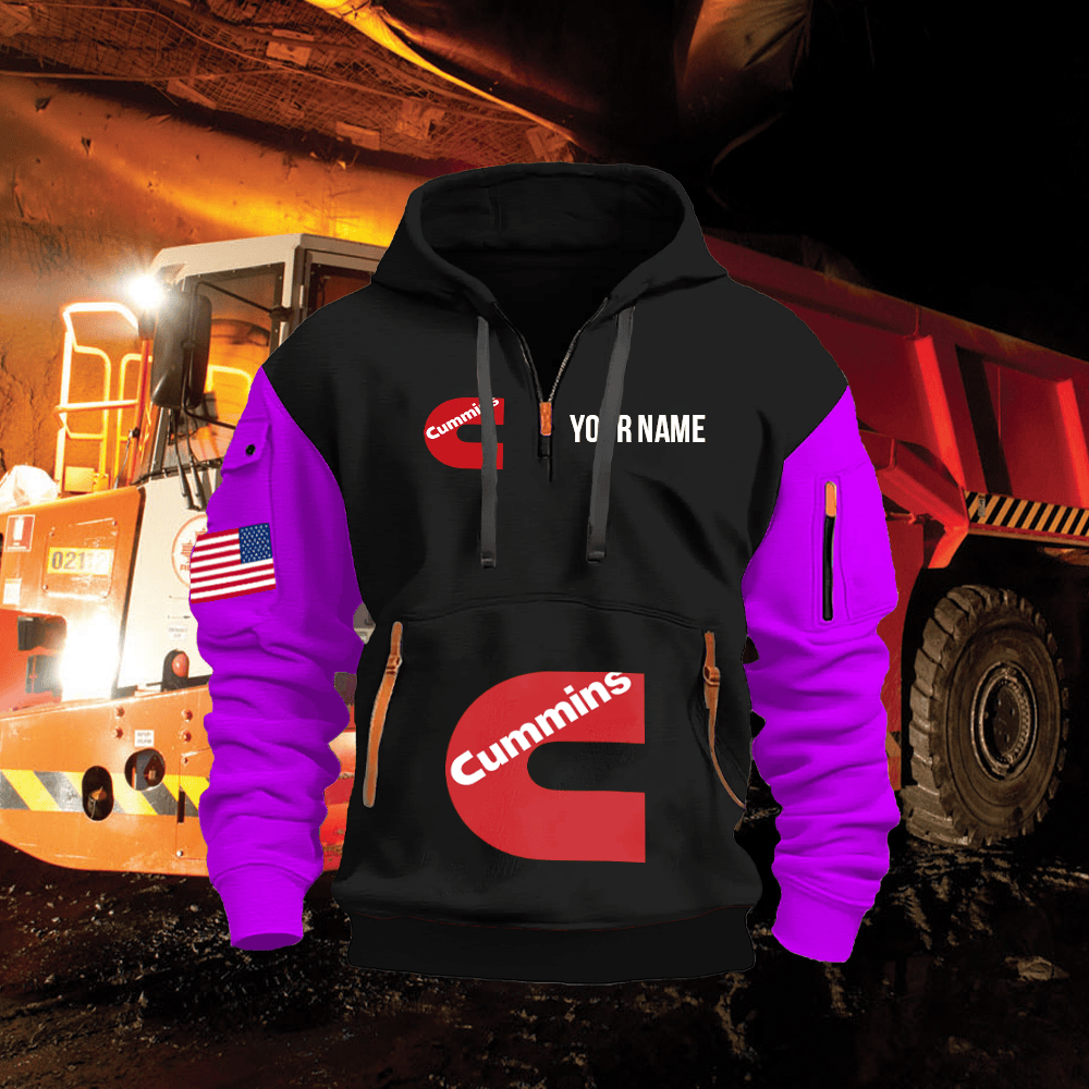 CM Custom Print Quarter Zipper Hoodie
