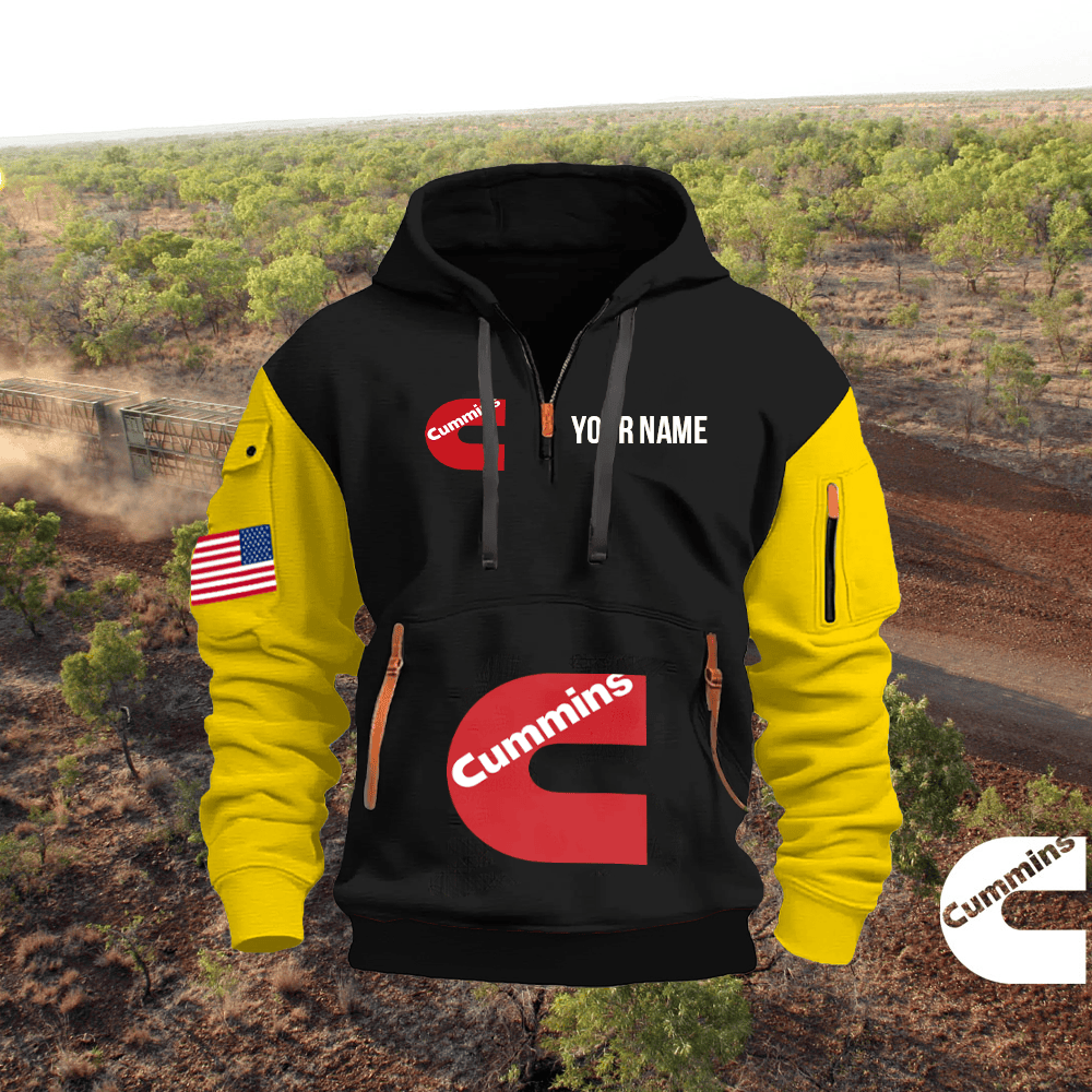 CM Custom Print Quarter Zipper Hoodie