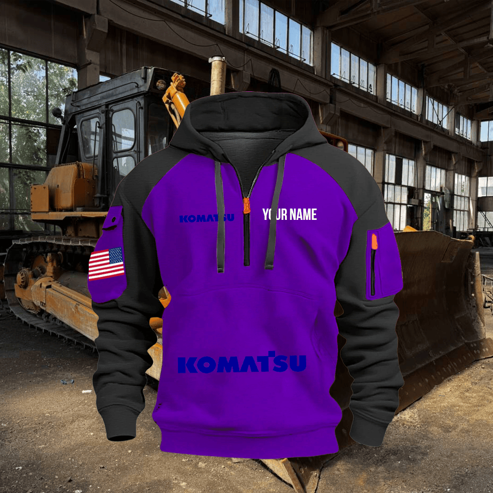 KM Custom Name Quarter Zipper Hoodie