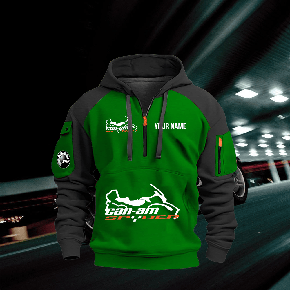 SPD Custom Name Quarter Zipper Hoodie