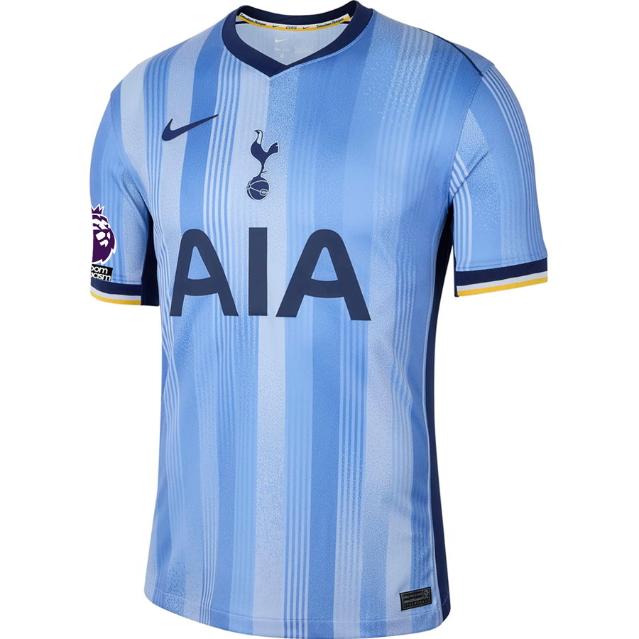 Nike Tottenham Pierre-Emile HÃ¸jbjerg Away Jersey w/ EPL + No Room For Racism Patches 24/25 (Cobalt Bliss/Binary Blue)