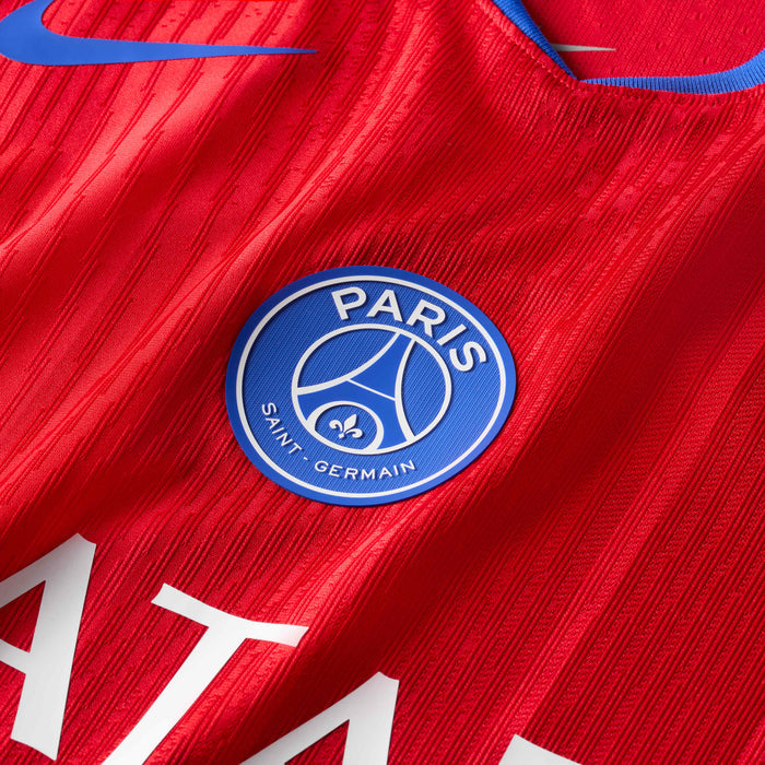 Nike Men's Paris Saint-Germain Authentic Third Jersey 25/26 (Sport Red/Hyper Royal)