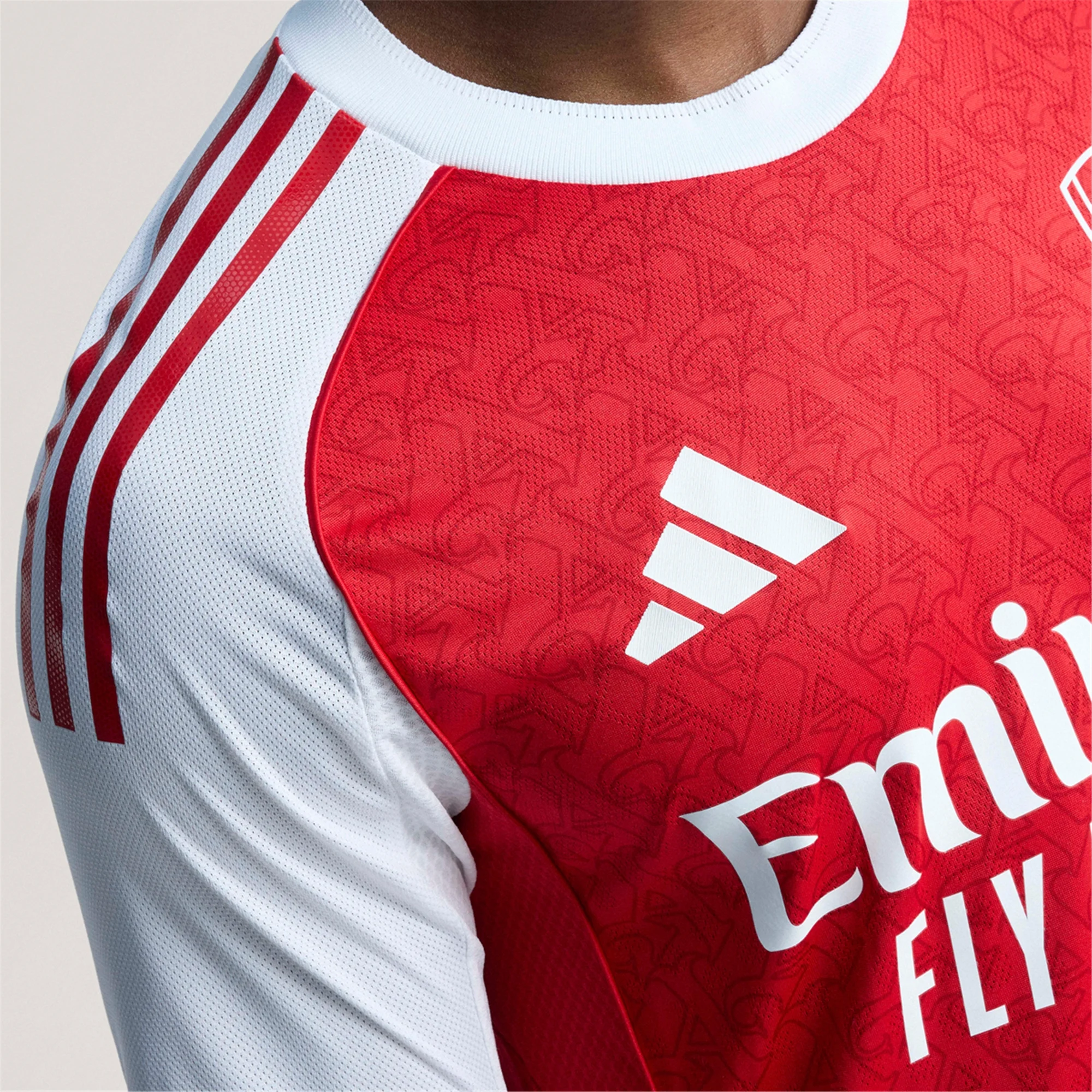 adidas Bukayo Saka Arsenal FC Authentic Home Jersey 25/26 w/ EPL Patch (Better Scarlet/White)