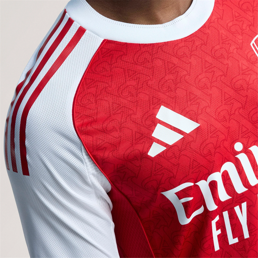adidas Leandro Trossard Arsenal FC Authentic Home Jersey 25/26 w/ EPL Patch (Better Scarlet/White