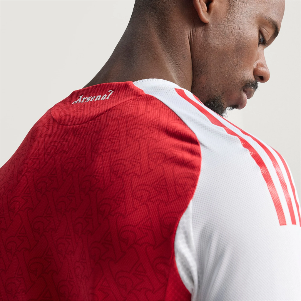 adidas Nuno Tavares Arsenal FC Authentic Home Jersey 25/26 w/ EPL Patch (Better Scarlet/White