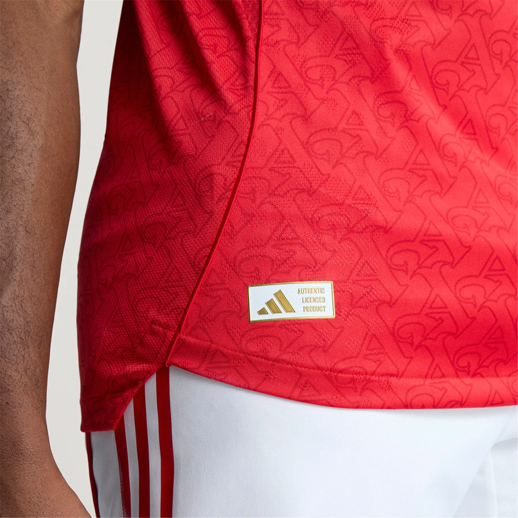 adidas Nuno Tavares Arsenal FC Authentic Home Jersey 25/26 w/ EPL Patch (Better Scarlet/White