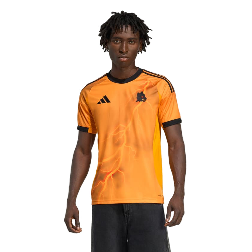 adidas Roma Stephen El Shaarawy Away Jersey w/ Europa League Patches 25/26 (Orange/Black)