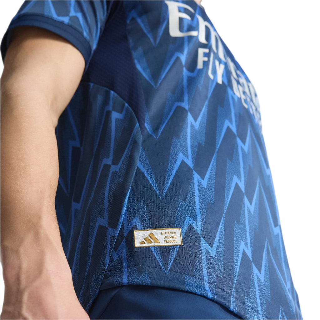 adidas Arsenal Authentic Ben White Away Jersey w/ EPL + No Room For Racism 25/26 (Indigo/Silver)