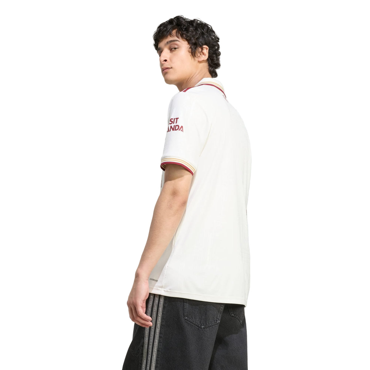 adidas Lewis Skelly Men's Arsenal FC Third Jersey 25/26 w/ NRFR + EPL Patches (White/Burgundy)