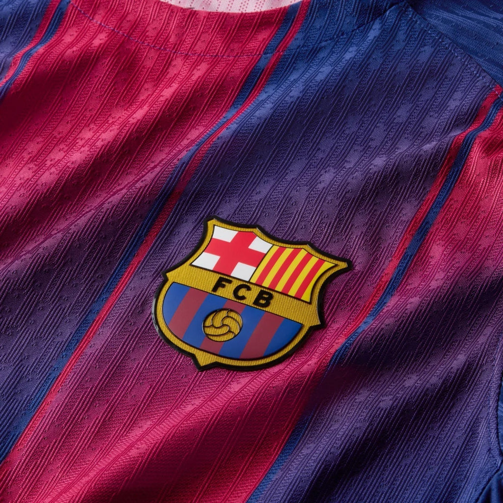 Nike Barcelona Authentic Pau Cubarsi Home Jersey w/ La Liga Champion Patches 25/26 (Deep Royal Blue/Midwest Gold)