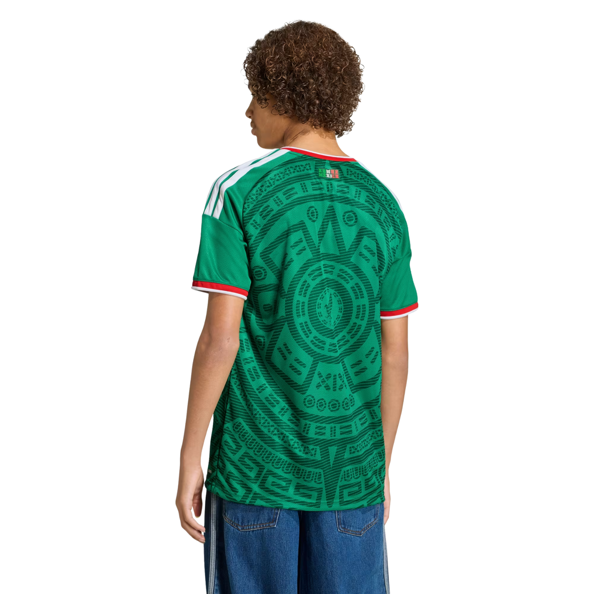 adidas Youth A. Vega Mexico 2026 Home World Cup Jersey (Bold Green)