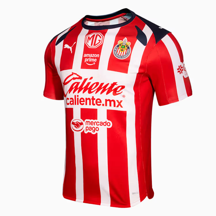 Puma Miguel Tapias Men's Chivas De Guadalajara Home Jersey 25/26 (Puma Red/White)