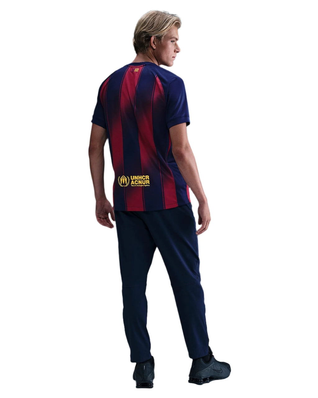 Nike Olmo FC Barcelona Home Jersey 25/26 w/ Champions League Patches (Deep Royal Blue/Midwest Gold)