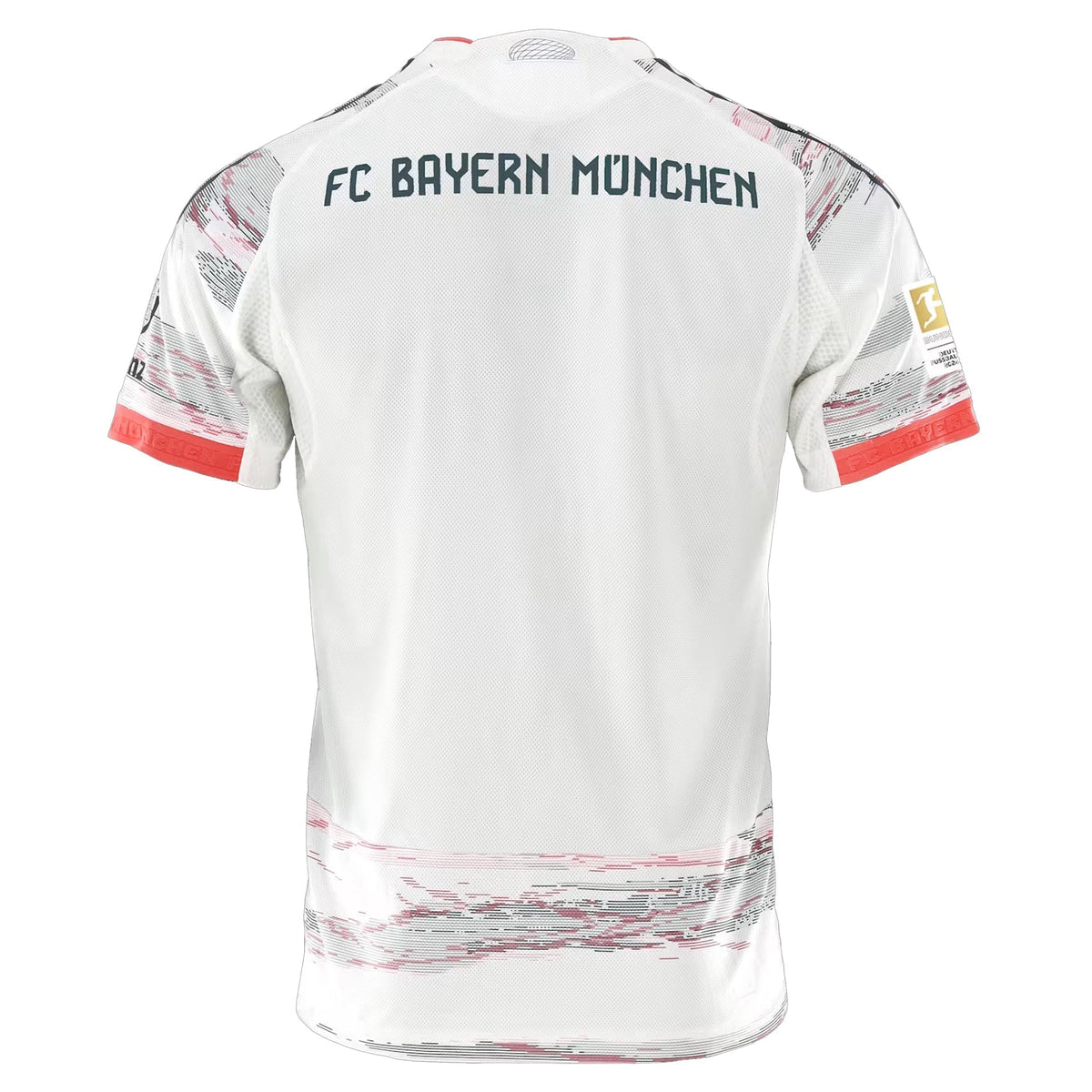 adidas Boey Authentic Away Jersey 25/26 w/ Sponsor + Meister Bundesliga Patch (White/Red)
