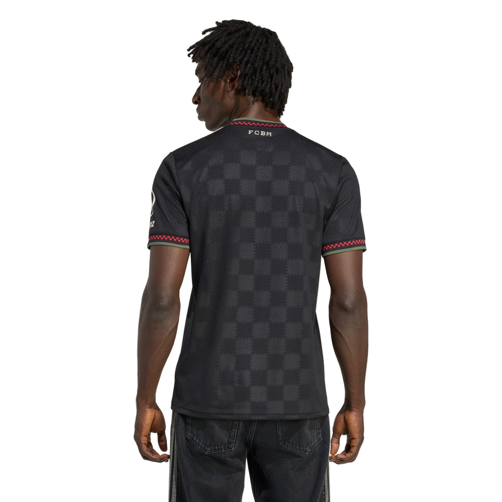 adidas Bayern Munich Jamal Musiala Third Jersey w/ Champions League Patches 25/26 (Black/Olive Green)