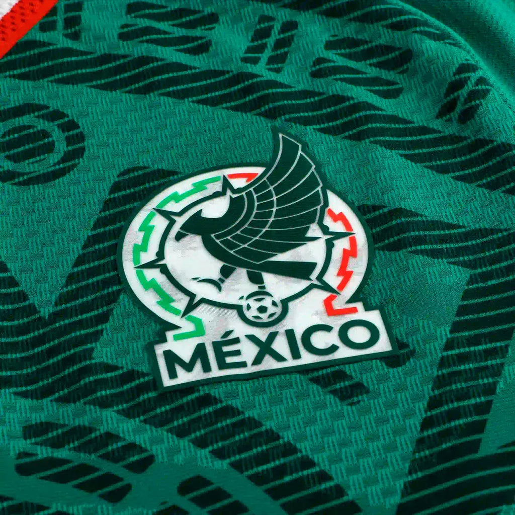 adidas Men's J. Cortizo Mexico Long-Sleeve Authentic Home Jersey 2026 (Bold Green)